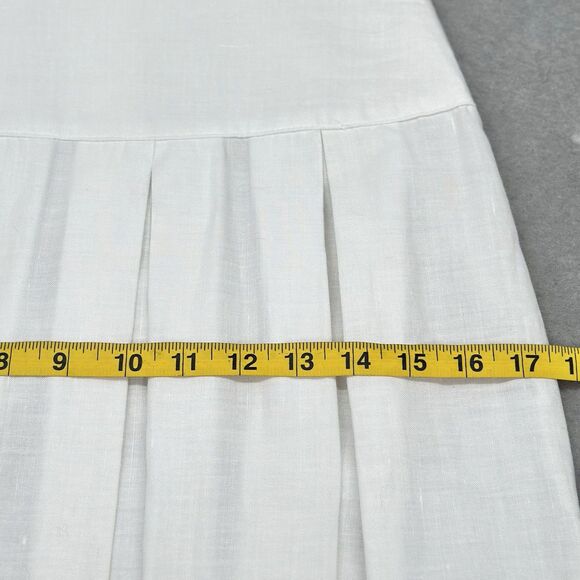 VTG Gunne Sax Dress Small White Midi Puff Sleeve Lace Cottagecore Prairie 1980s - Picture 15 of 16